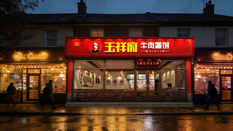 玉祥府牛肉罩饼门头照