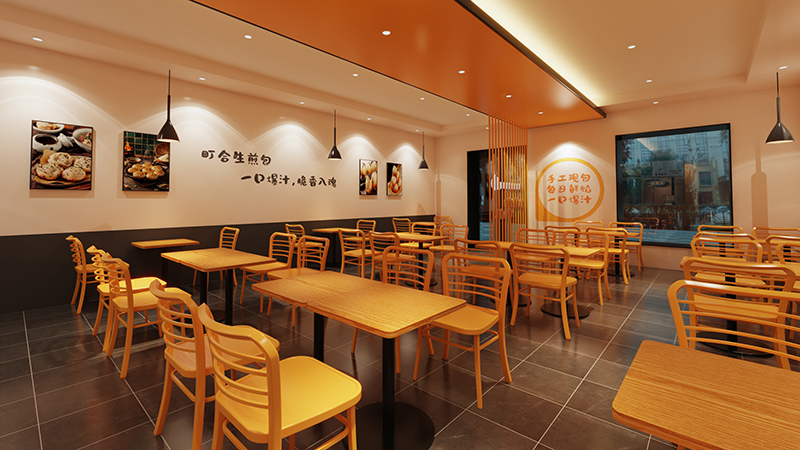 聚焦町合生煎包新室内照